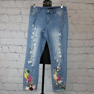Boston Proper Embellished  Jeans